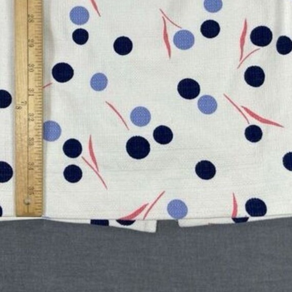 Boden Polka Dot Roll Collar Sheath Dress Womens 6 White Blue Summer Classy Chic - Picture 12 of 14